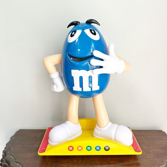 M&M’s Mars Blue Character Candy Display 15” Tall Collectible Display Figure - Picture 2 of 6